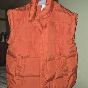 Orange Puffer Vest